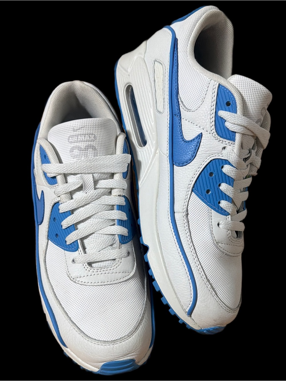 Nike by you AIR MAX 90 White and Blue Men's Lifestyle runners size 11